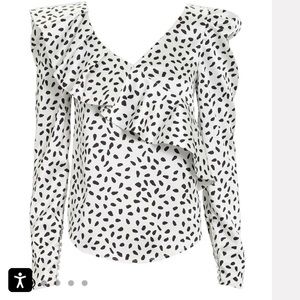 Self Portrait Ruffled Top